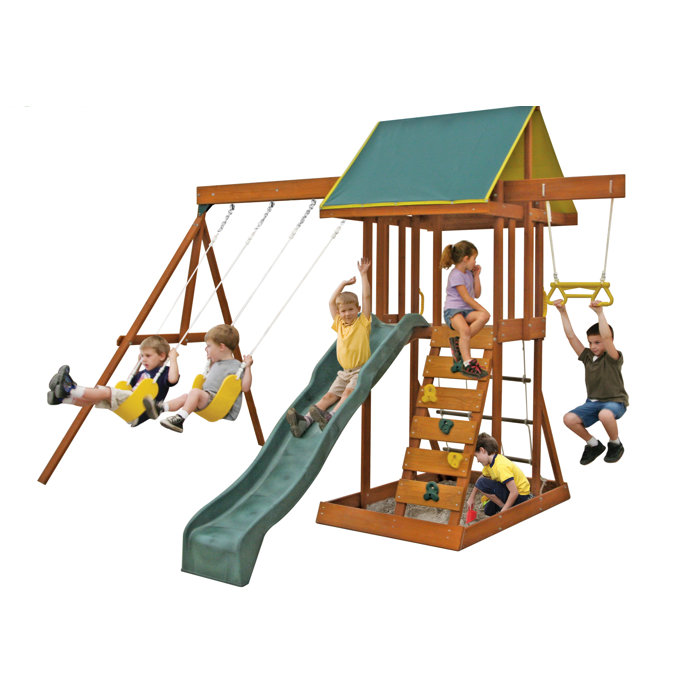 KidKraft Meadowvale II Wooden Swing Set & Reviews Wayfair